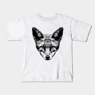 Fox / Head / Face Kids T-Shirt